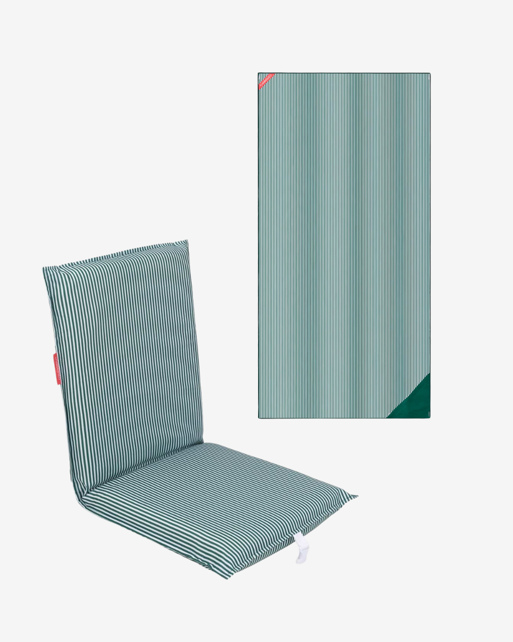 Pack respaldo y toalla - verde