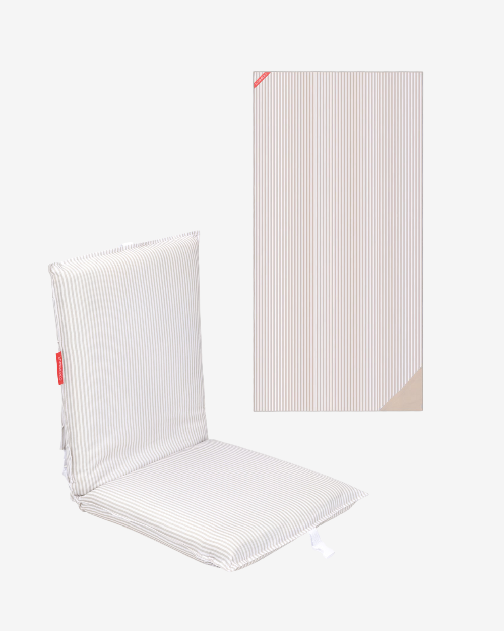 Pack respaldo y toalla - beige