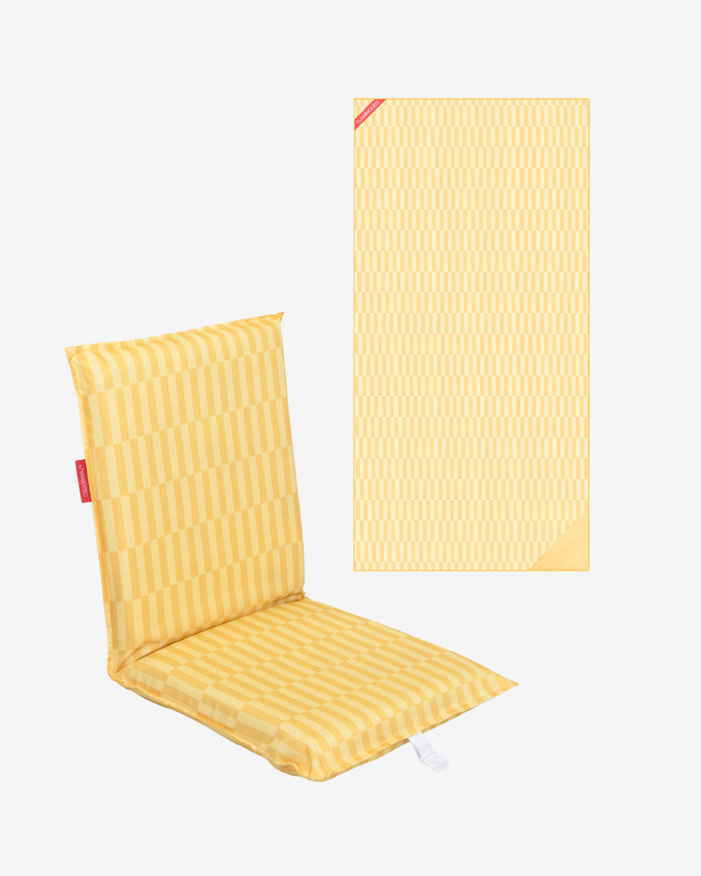 Pack respaldo y toalla - amarillo