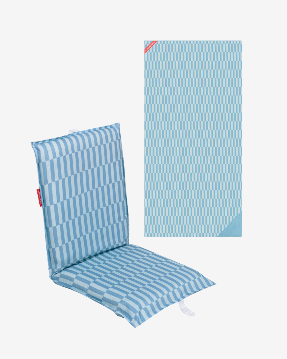 Pack respaldo y toalla - azul