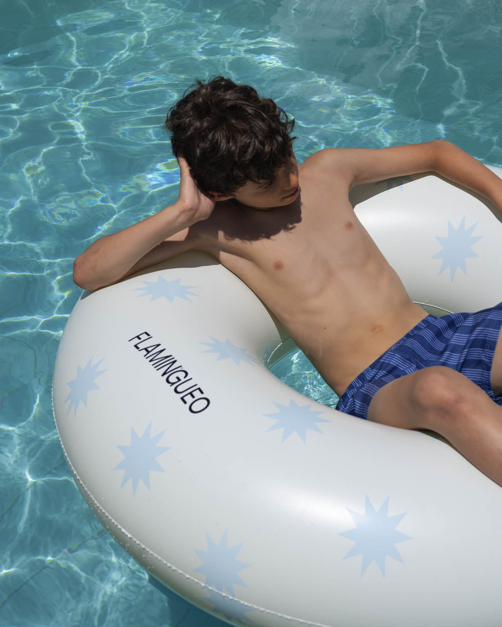 flotador donut estrellas azules