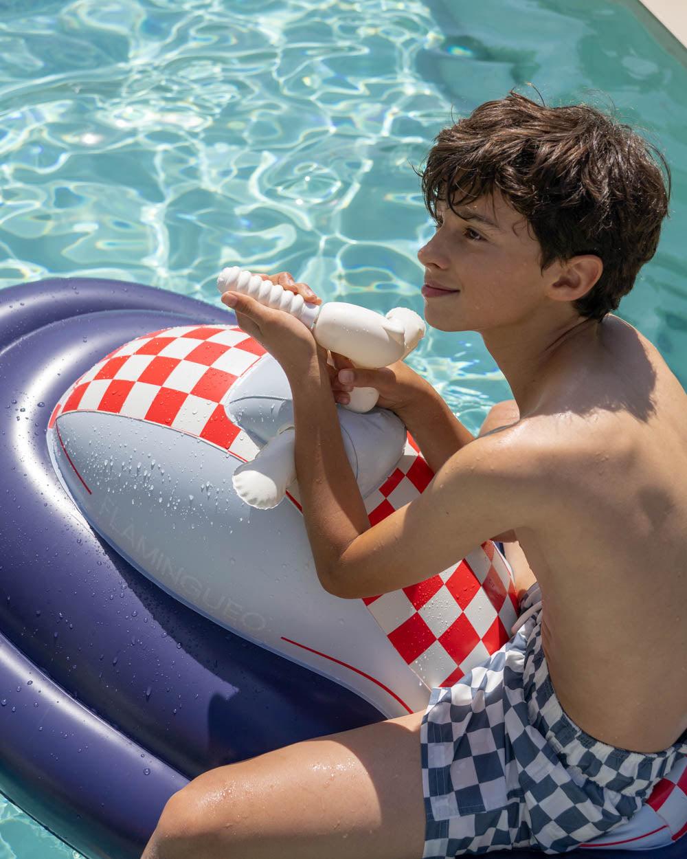 colchoneta moto de agua niños
