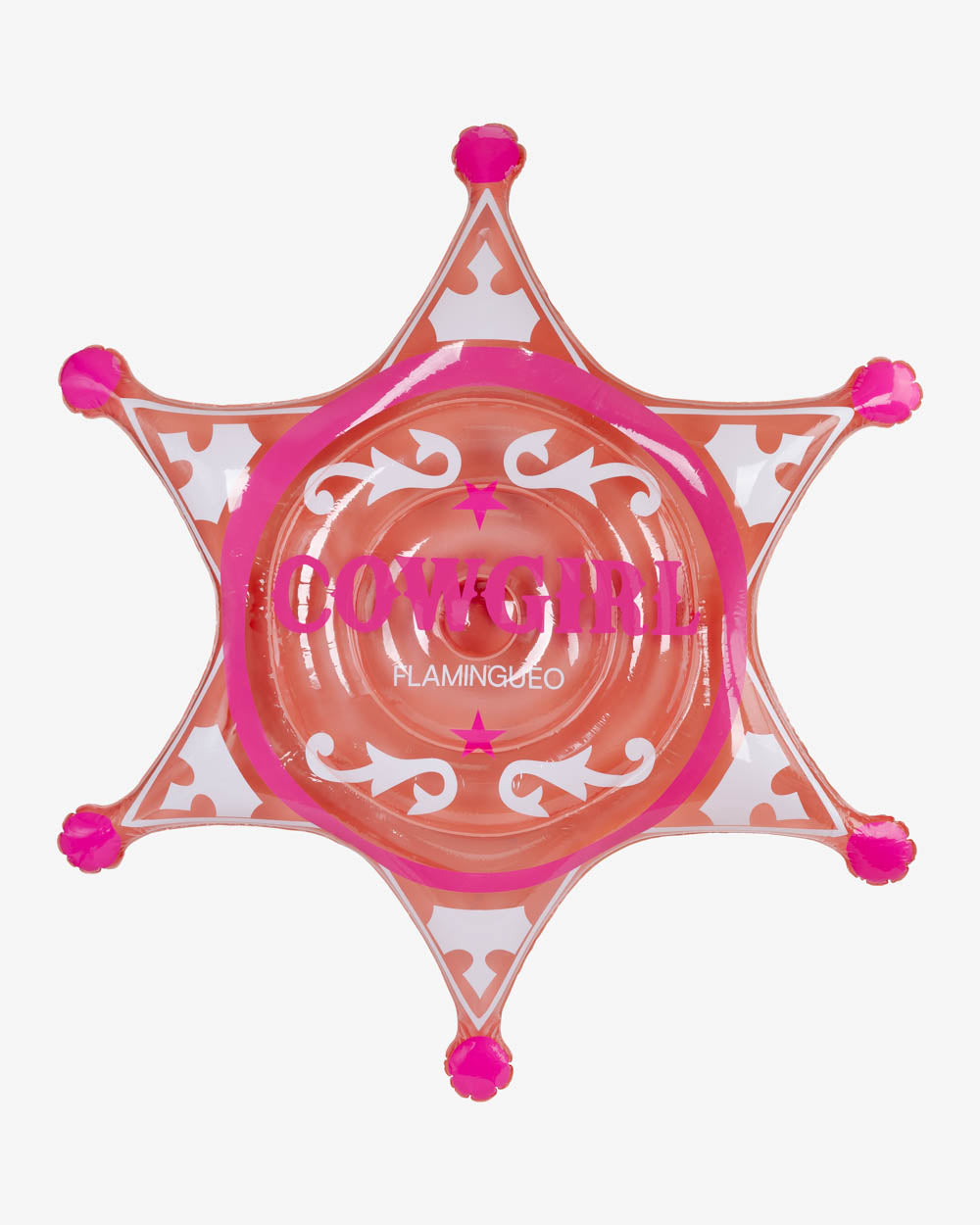 Carro alegórico estrela de cowboy rosa - Texas