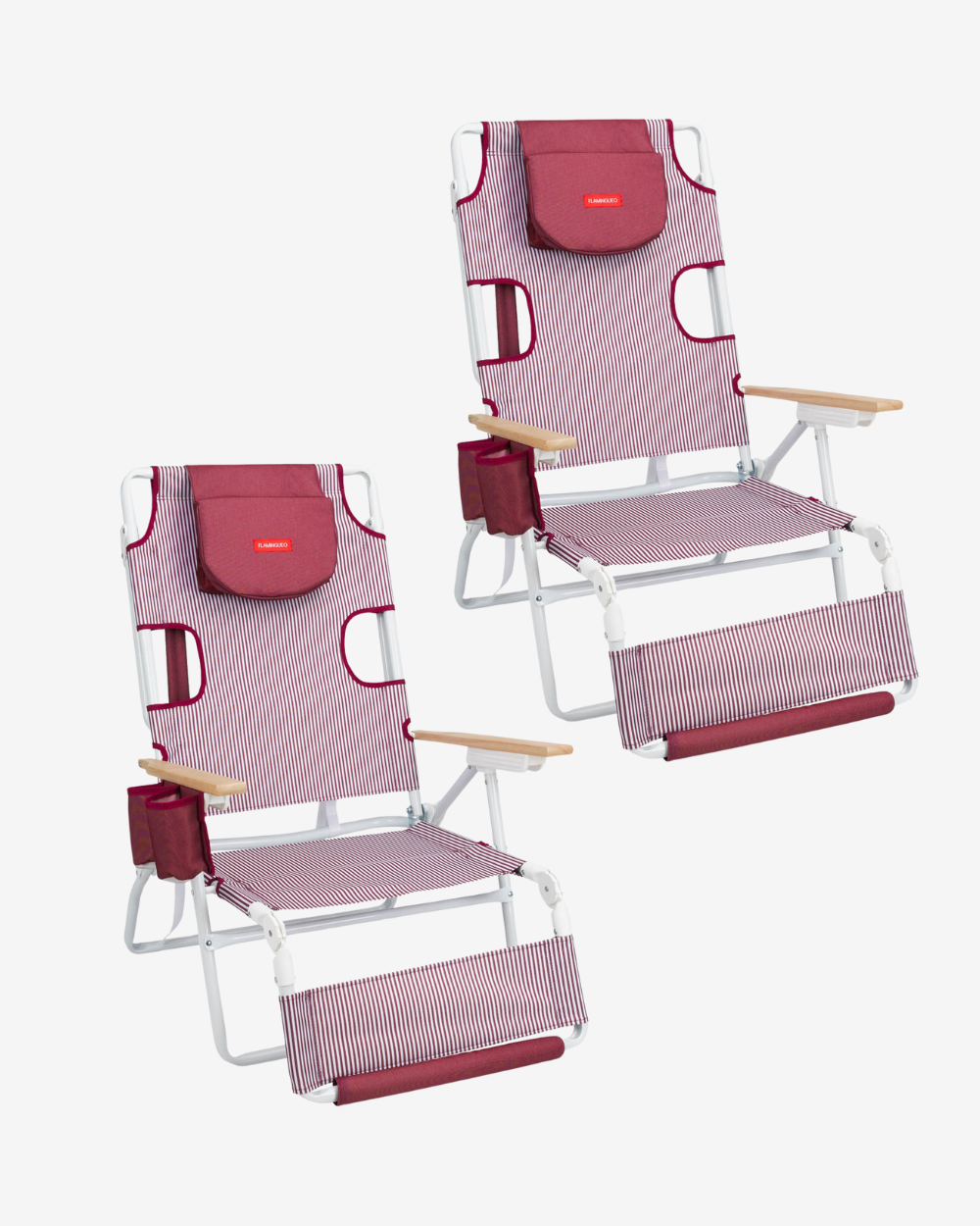 Pack 2 sillas - burdeos