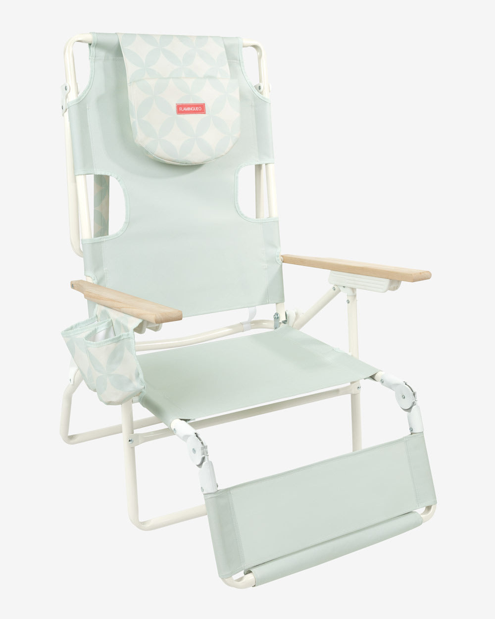 silla playa plegable azul