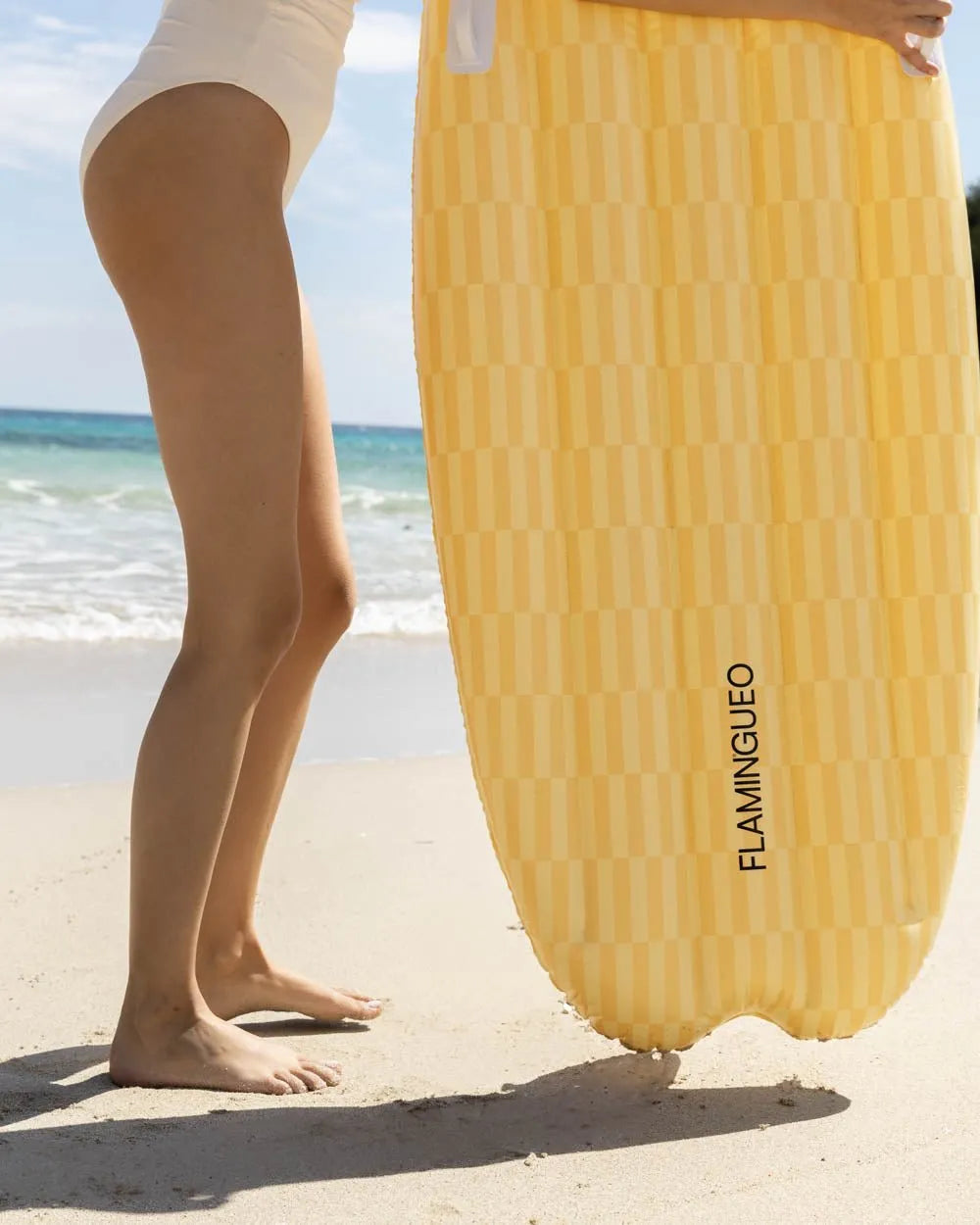 Flotador tabla surf amarilla - SANREMO - Flamingueo