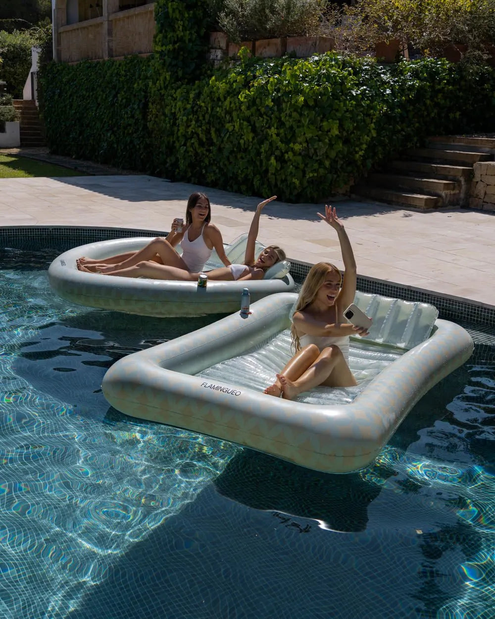 Flotador tanning pool aguamarina - ELSA - Flamingueo