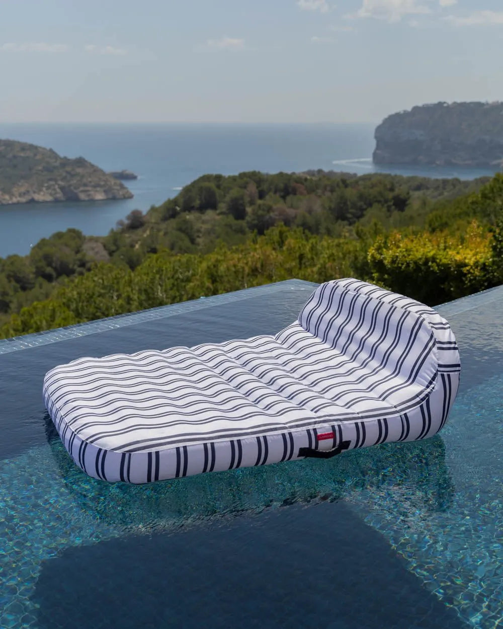 Flotador tumbona doble azul - MÓNACO - Flamingueo