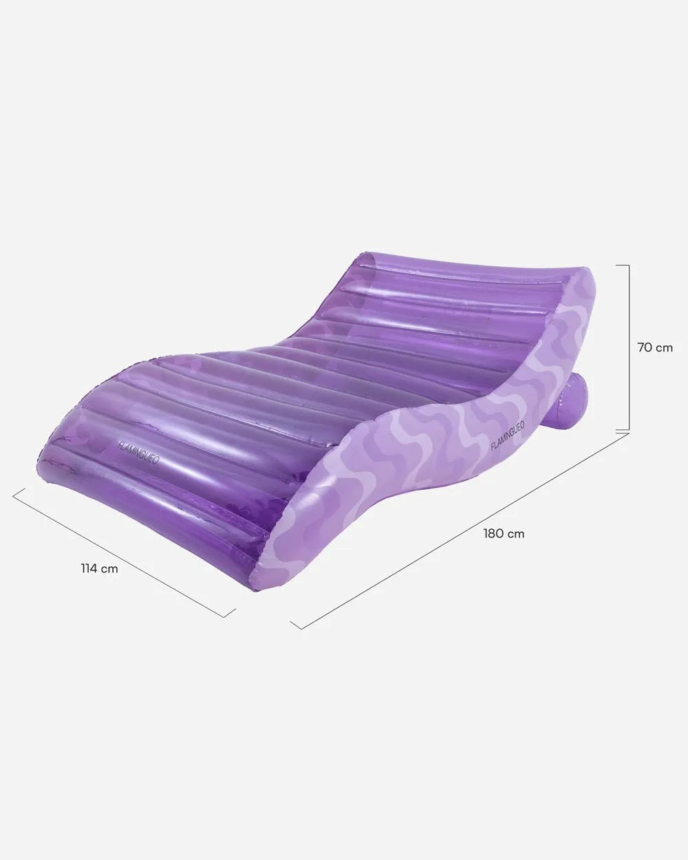 Flotador tumbona morada - ARLO - Flamingueo