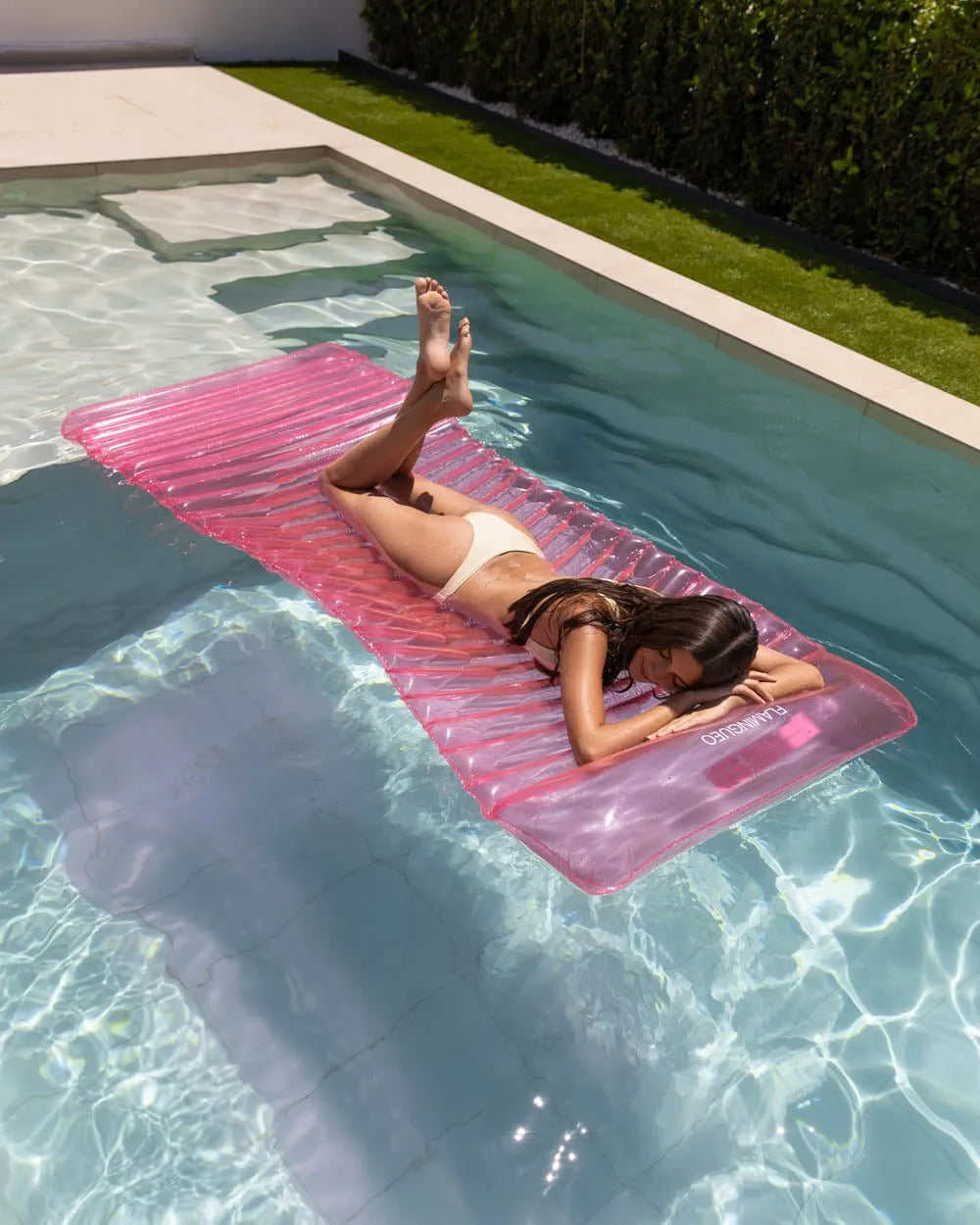 Lettino galleggiante rosa - MILOS - Flamingueo