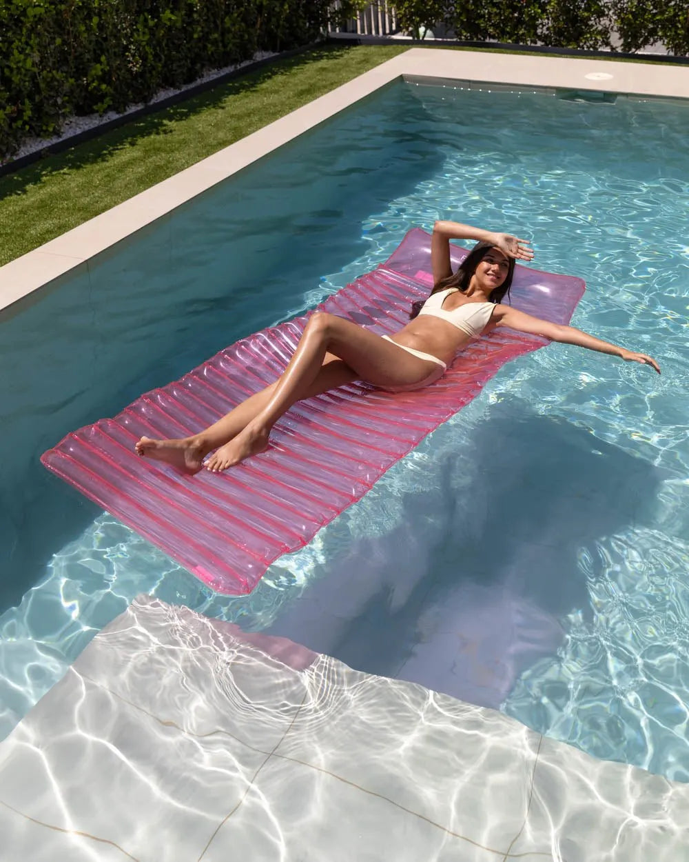 Lettino galleggiante rosa - MILOS - Flamingueo