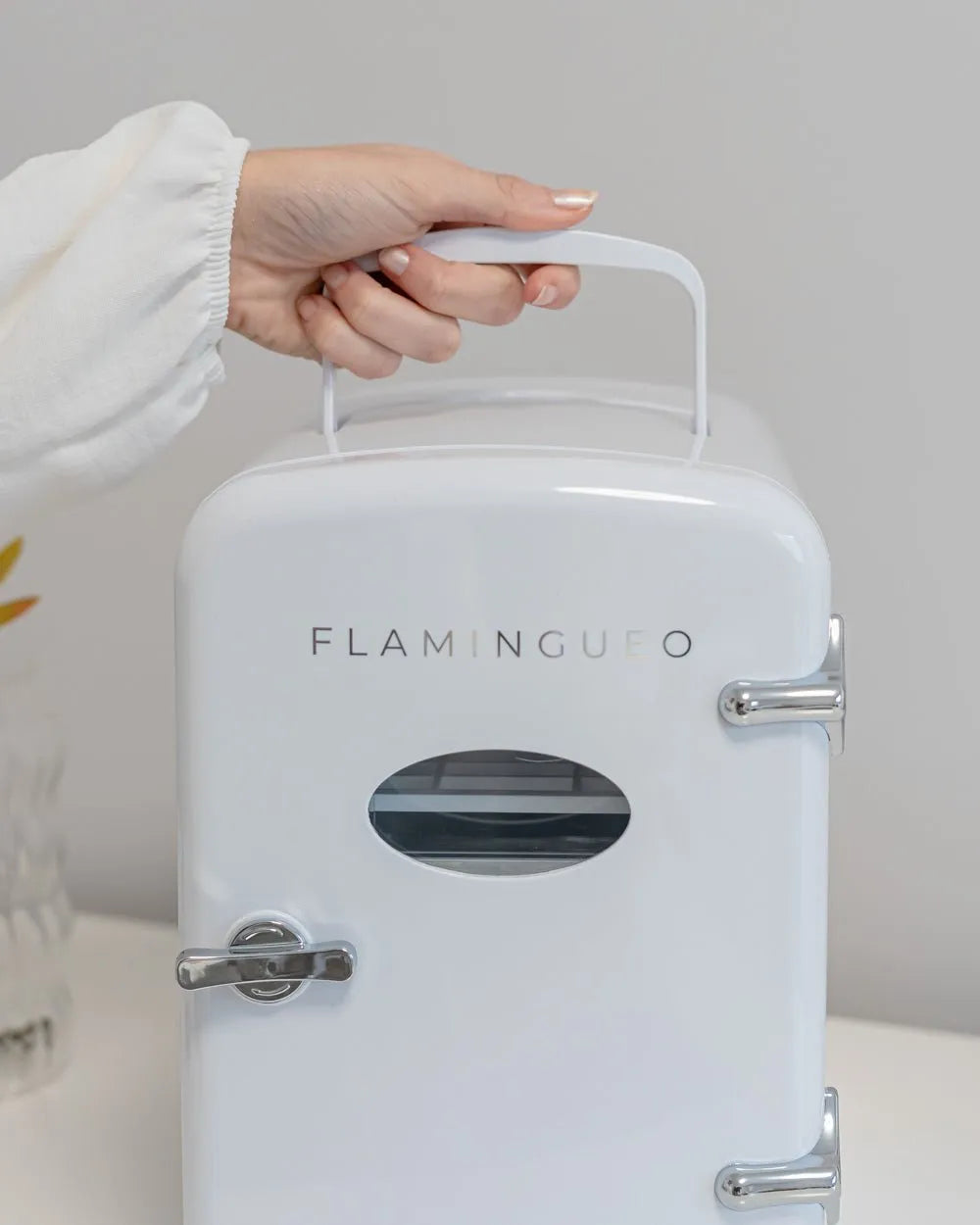 Retro Mini-Kosmetik-Kühlschrank 4L - AUDREY - Flamingueo