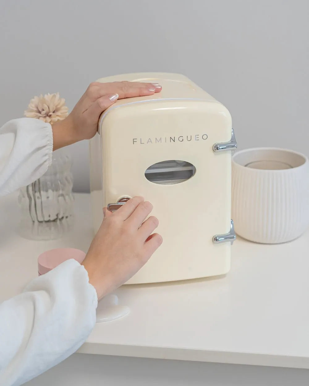 Mini Nevera Cosméticos Retro 4L - AUDREY - Flamingueo