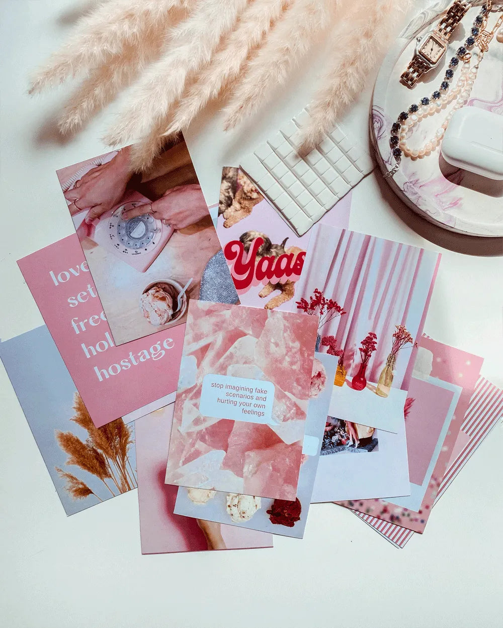 Mini set de 50 fotos - PINK ISLAND LITE - Flamingueo