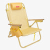 Yellow folding beach chair - ODIN