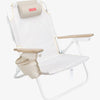Beige folding beach chair - BÁRBARA