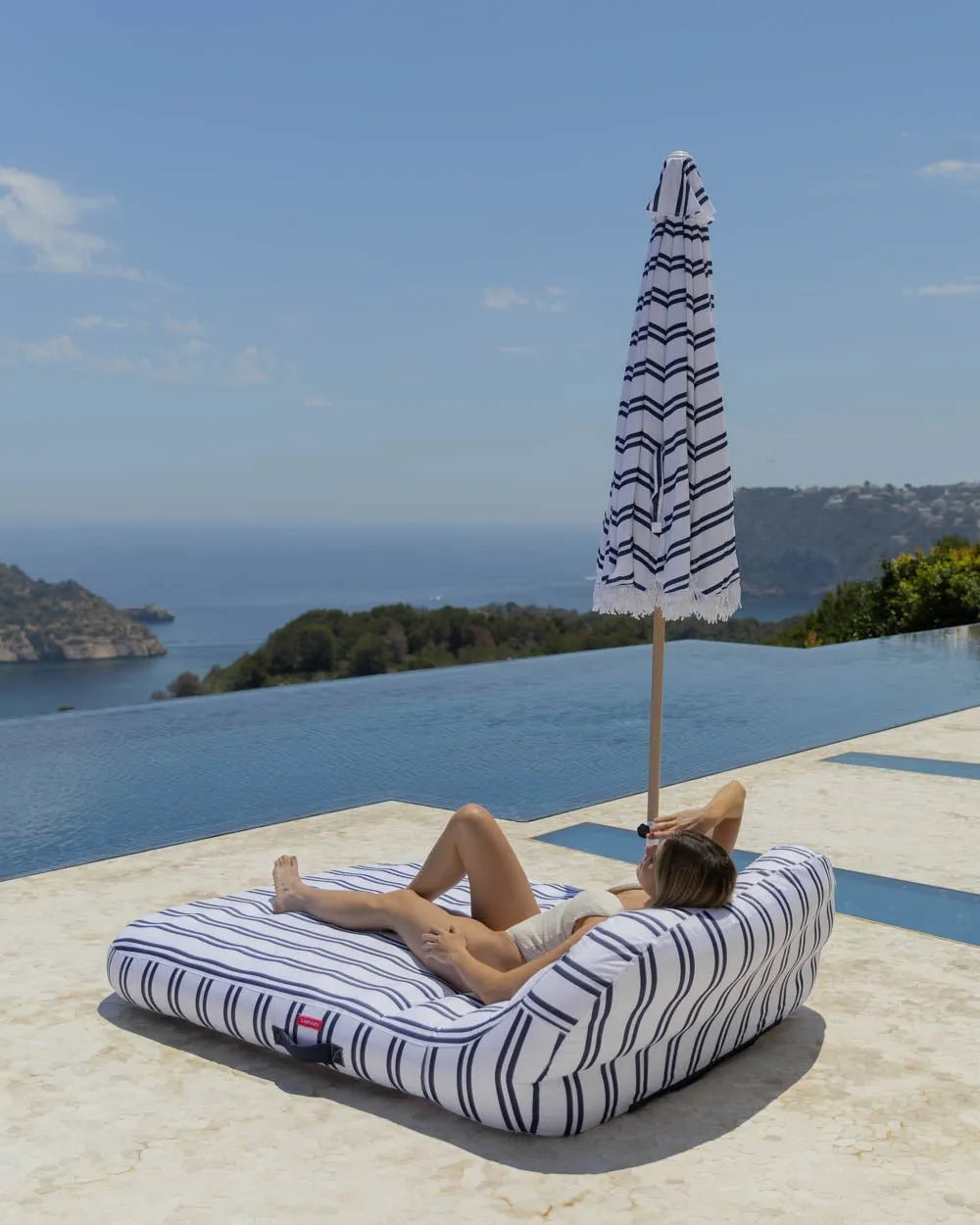 Sombrilla exterior azul - DORIA - Flamingueo