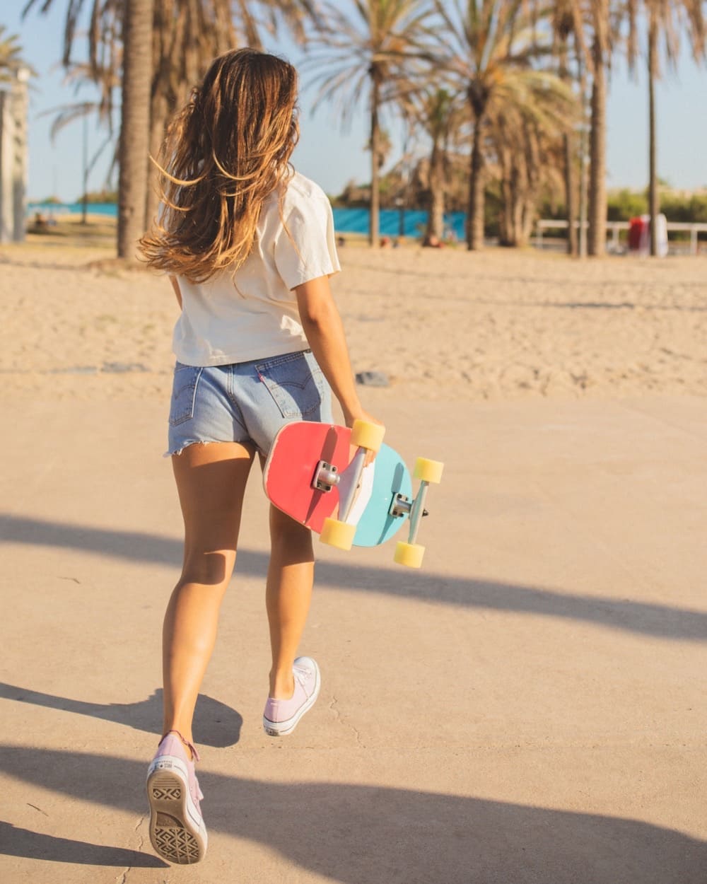 Tabla de Surfskate Lineas Multicolor - OSCAR - Flamingueo