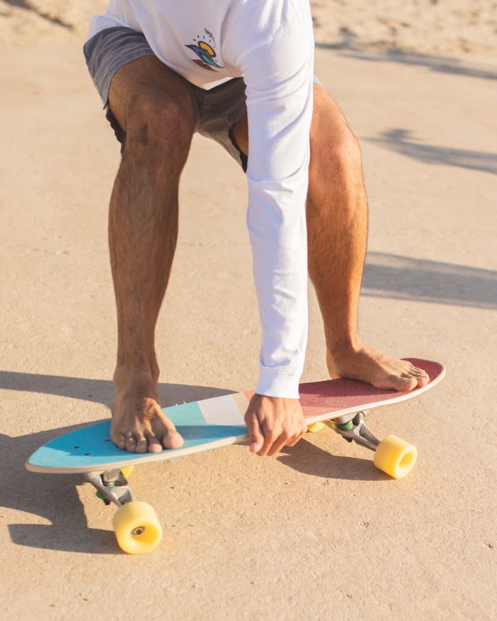 Tabla de Surfskate Lineas Multicolor - OSCAR - Flamingueo