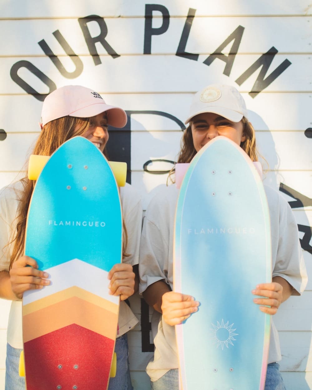 Tabla de Surfskate Lineas Multicolor - OSCAR - Flamingueo