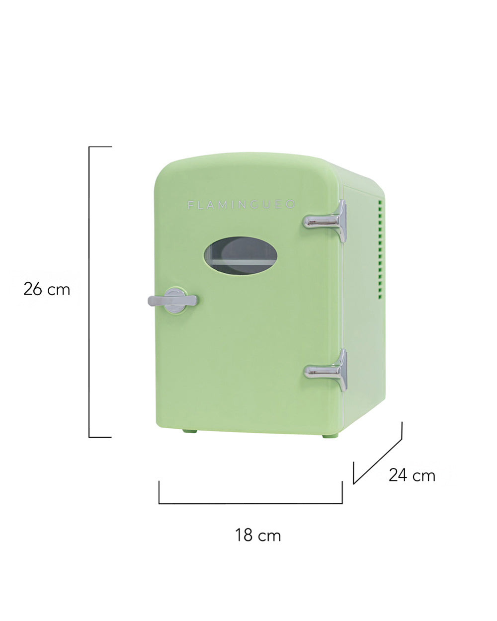 Medidas del producto Mini Nevera Cosméticos Retro 4L - AUDREY