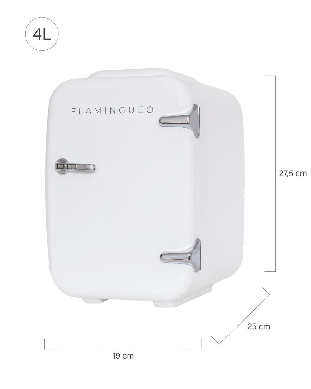 Medidas del producto Mini Cosmetics Fridge 4L - BRIENNE