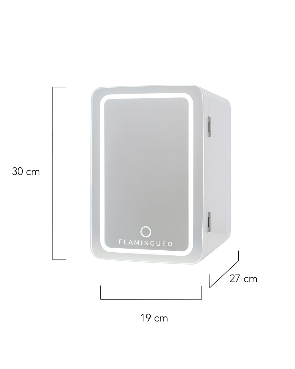 Medidas del producto Cosmetics Refrigerator with Mirror 6.5L - SANDER