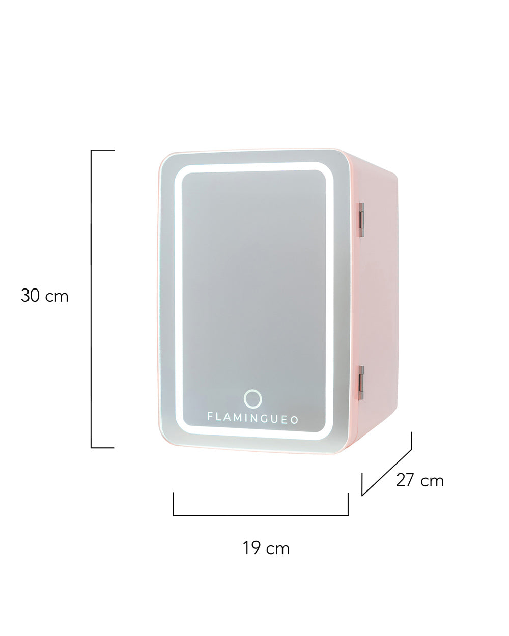 Medidas del producto Nevera Cosméticos con espejo 6,5L - SANDER