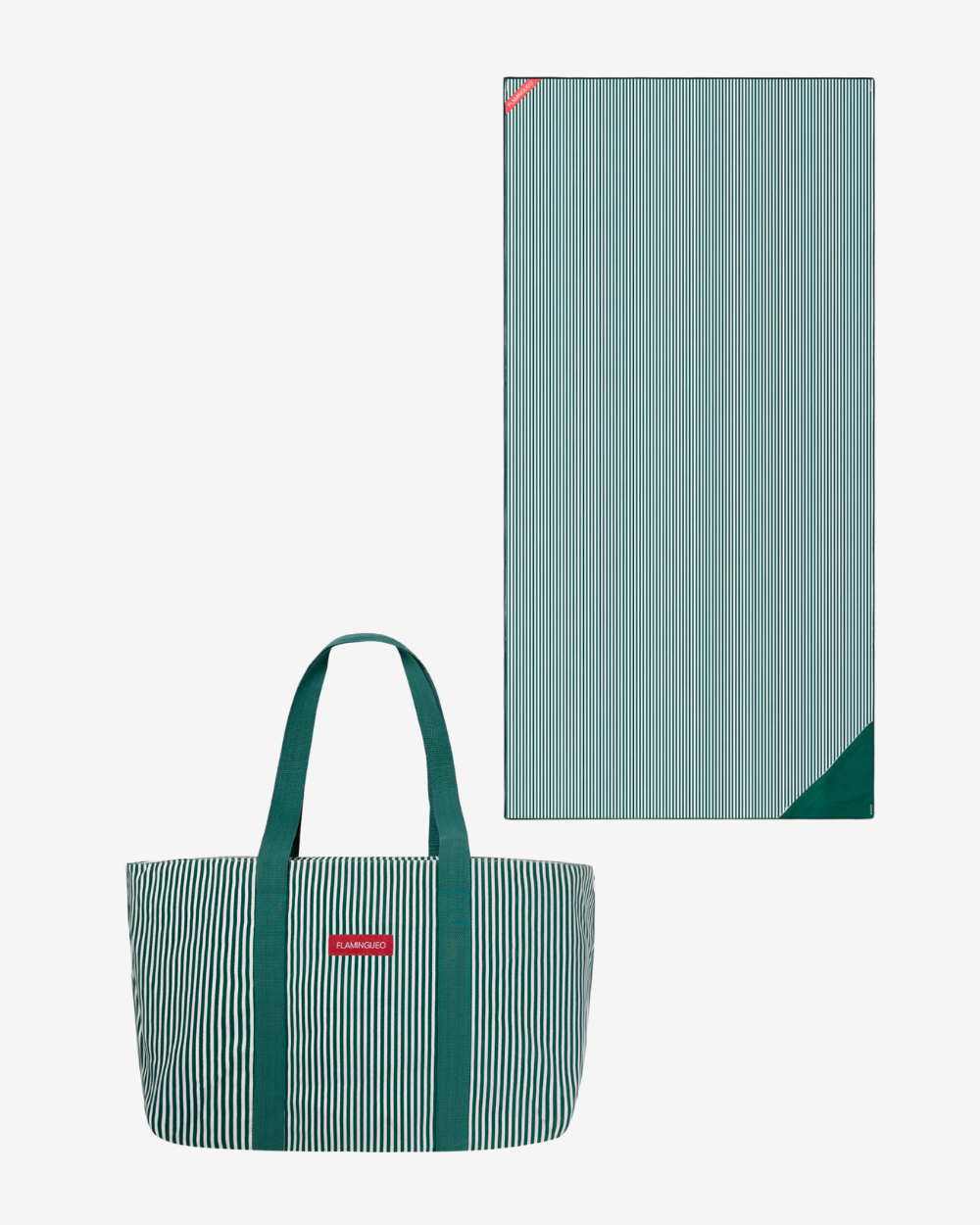 Pack tote bag y toalla - verde