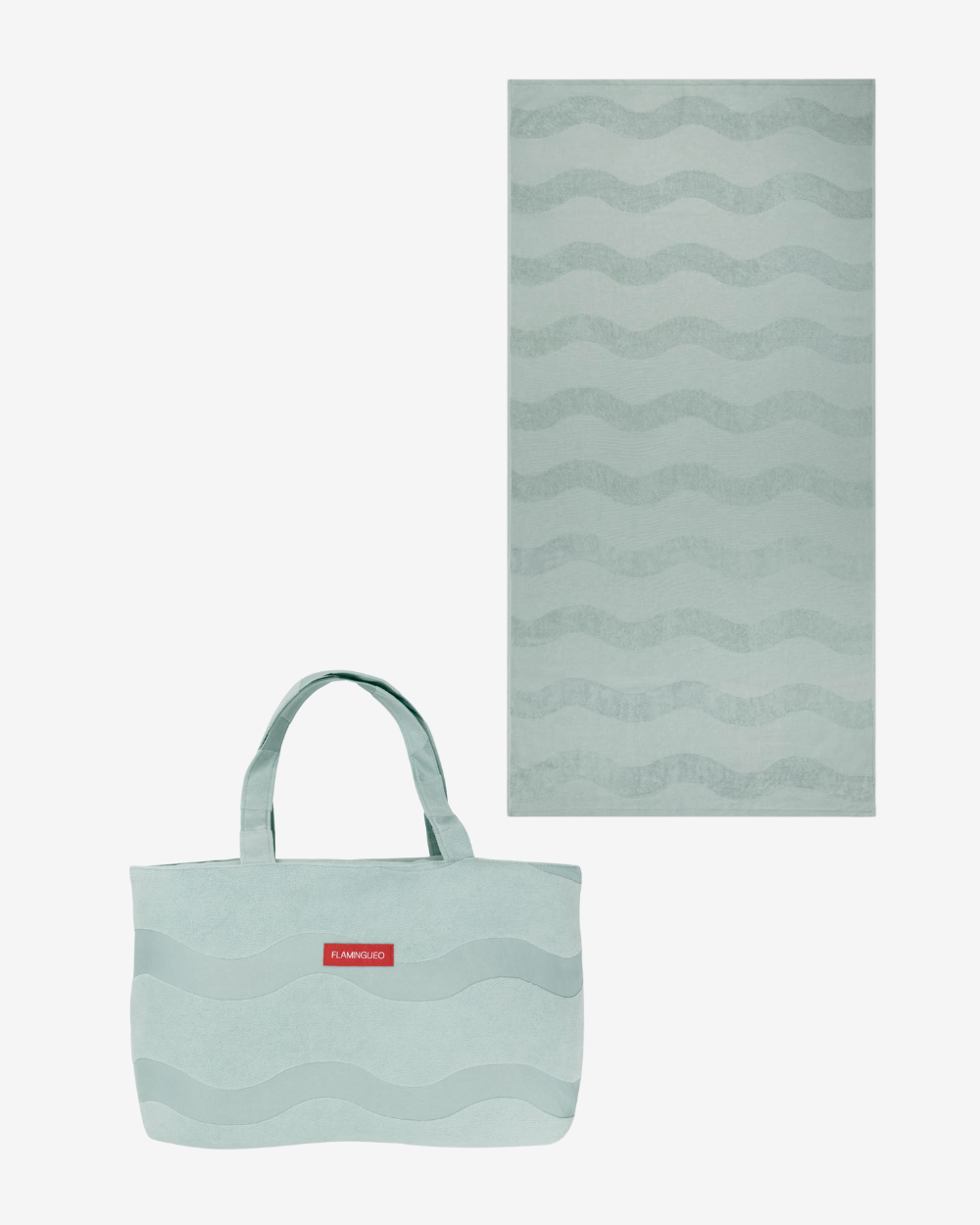 Pack tote bag y toalla - aguamarina