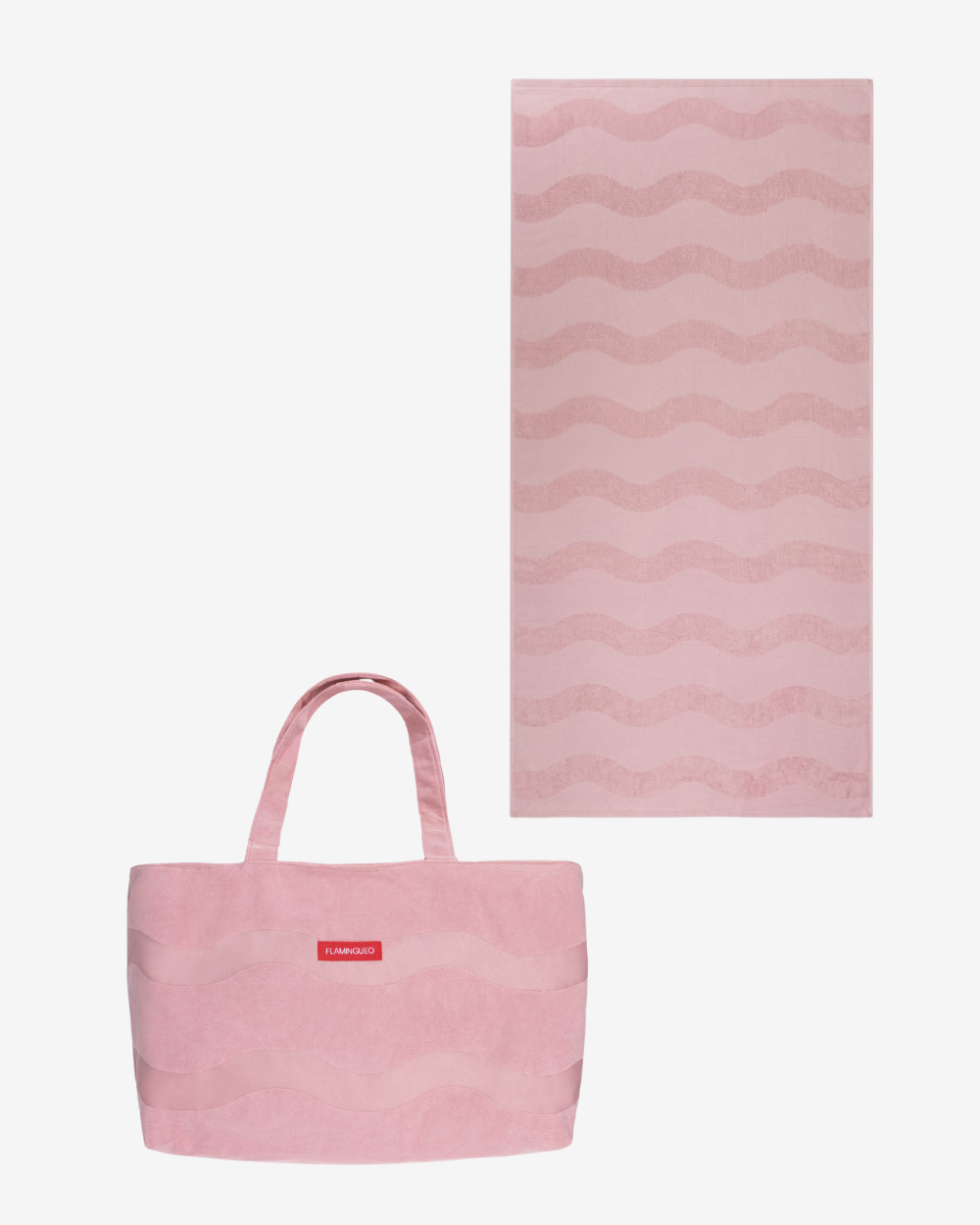 Pack tote bag y toalla - rosa
