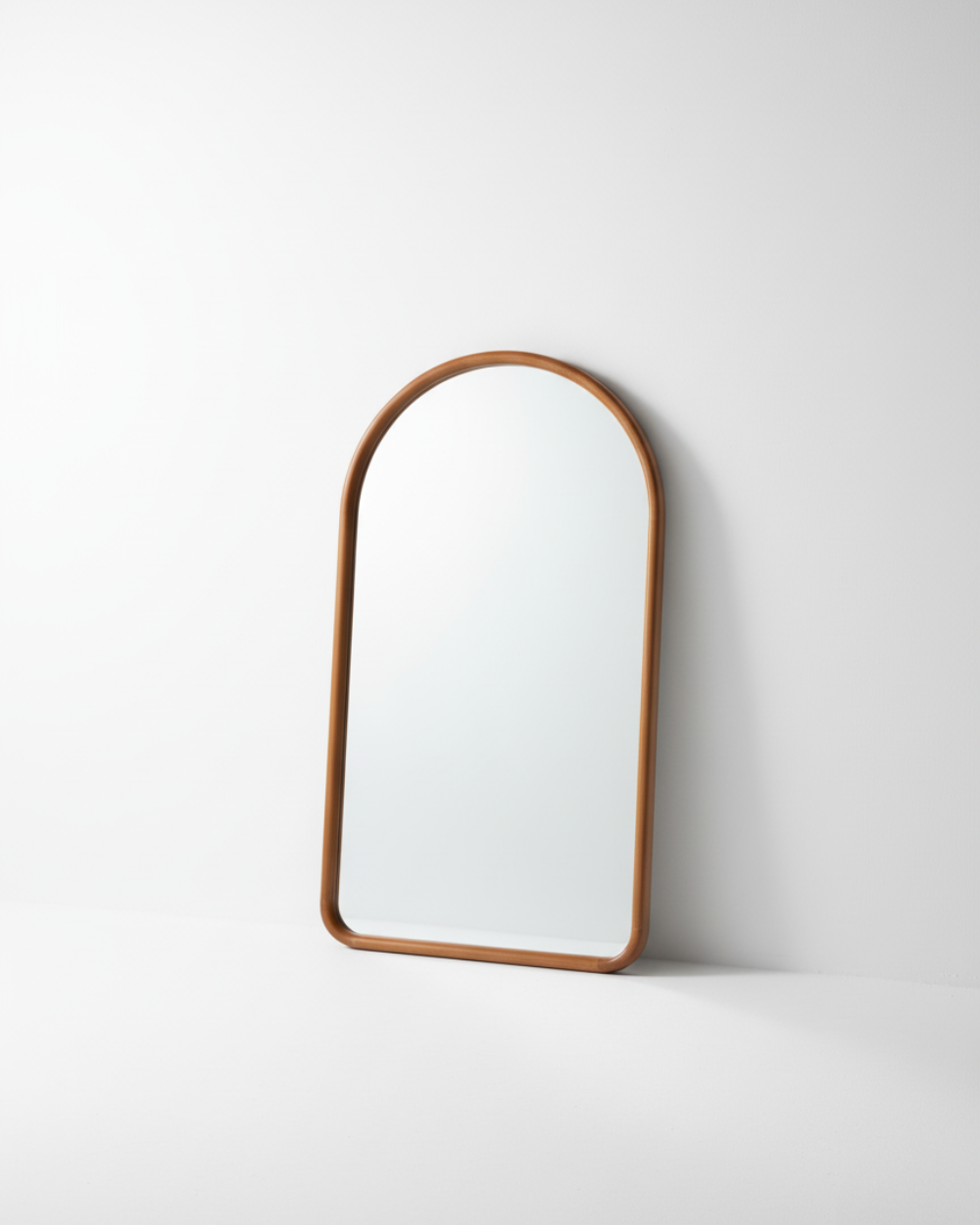 Espelho Decorativo Arqueado 100 x 60 - Madeira Escura