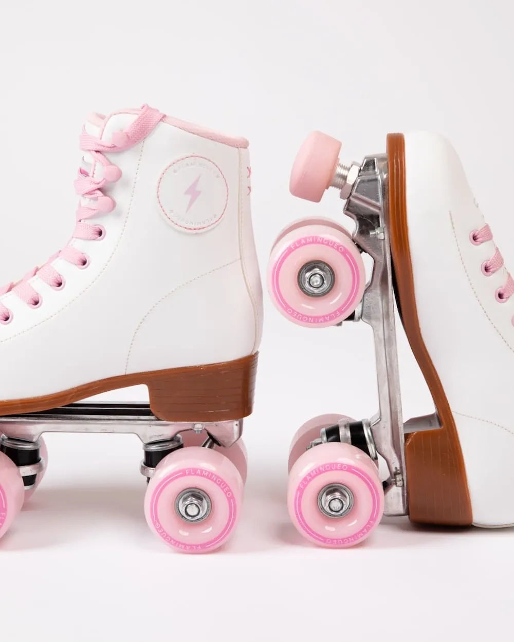 patines flamingueo 4 ruedas rosa