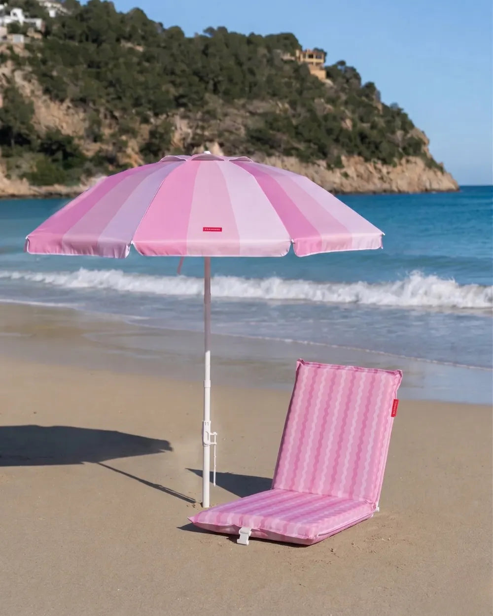 Pack sombrilla y respaldo - rosa
