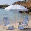 Pack sombrilla y 2 hamaca - azul