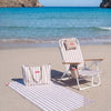 Pack silla, tote bag y toalla - beige