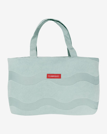 tote bag azul flamingueo
