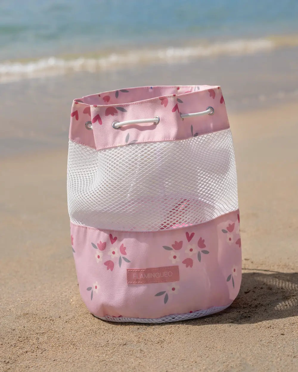 Pack tienda de playa y mochila infantil - rosa