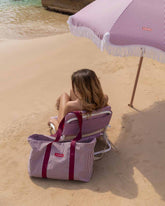 bolsa tote bag burdeos flamingueo