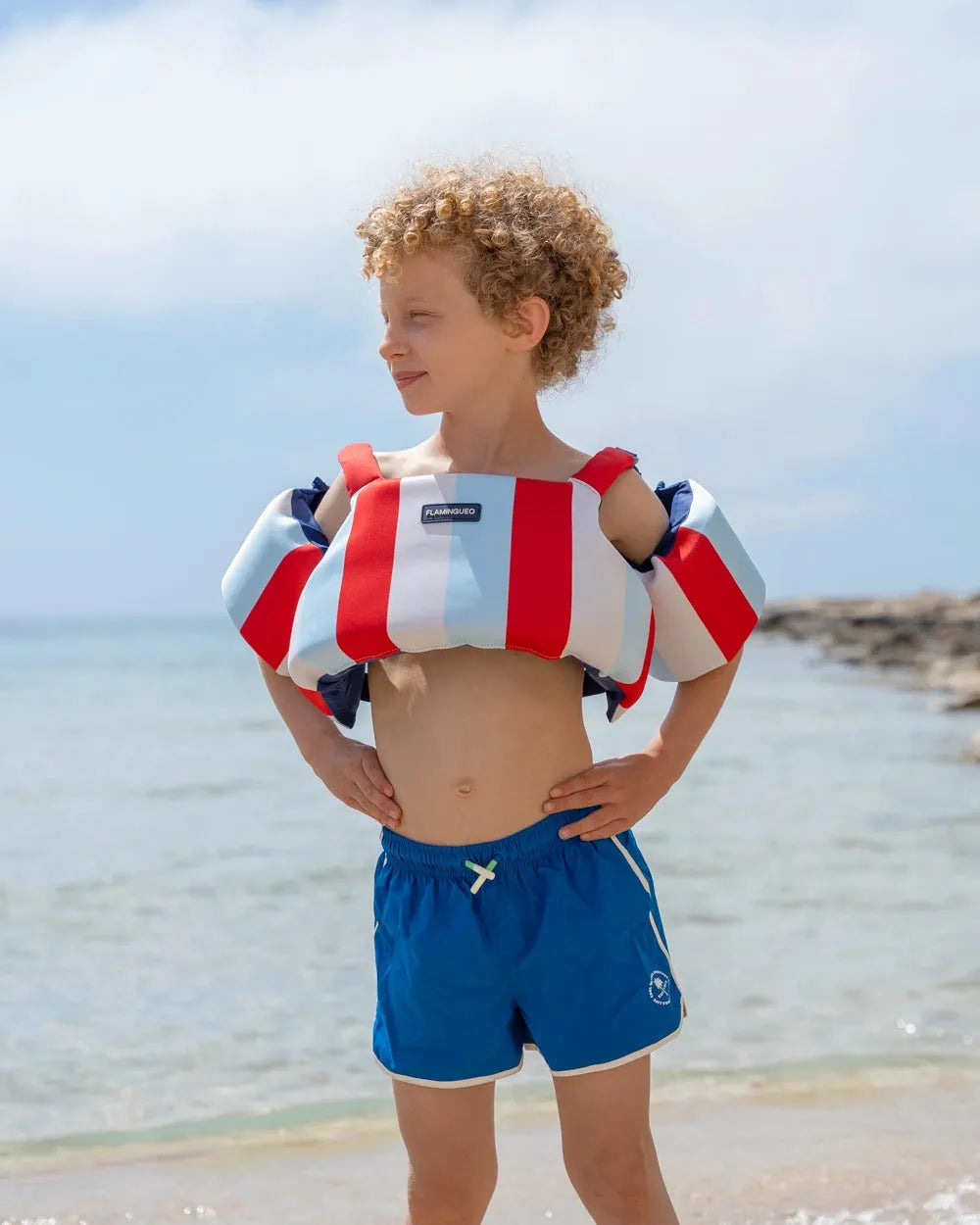 Chaleco flotador infantil con mangas – ORION