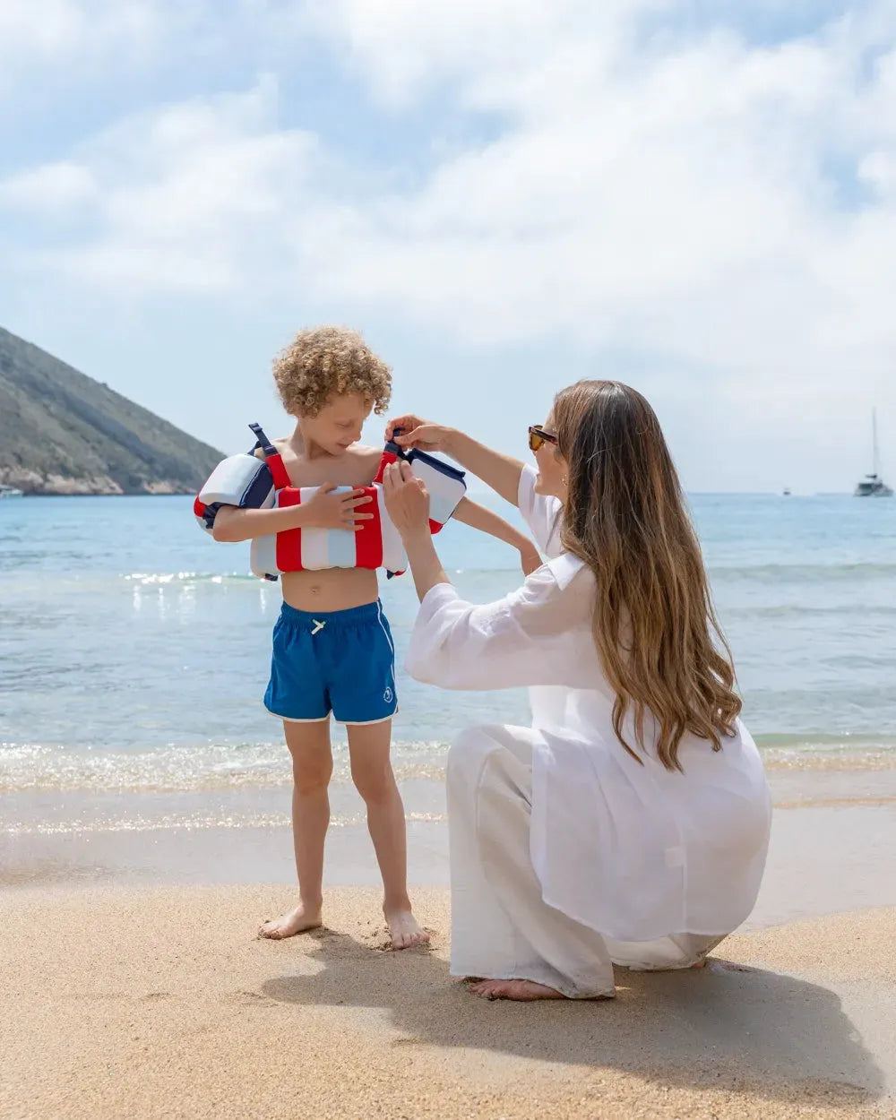 Chaleco flotador infantil con mangas – ORION