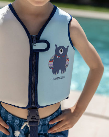 chaleco niños flamingueo