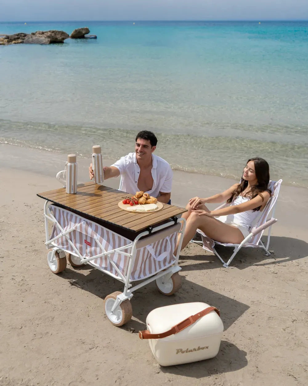Mesa para carrito de playa