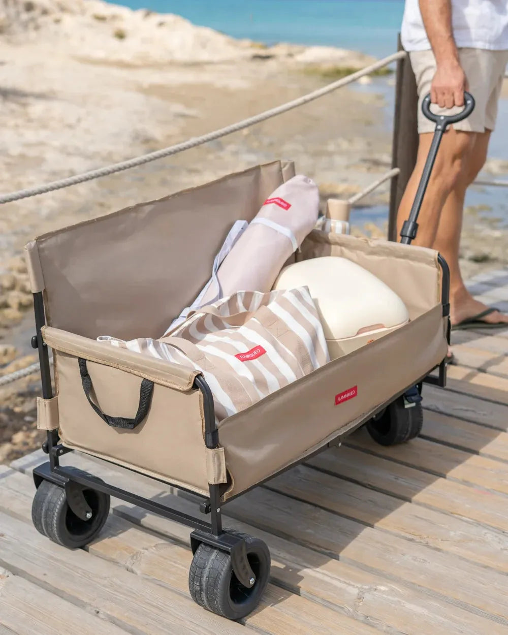 Carro de transporte plegable con gran capacidad