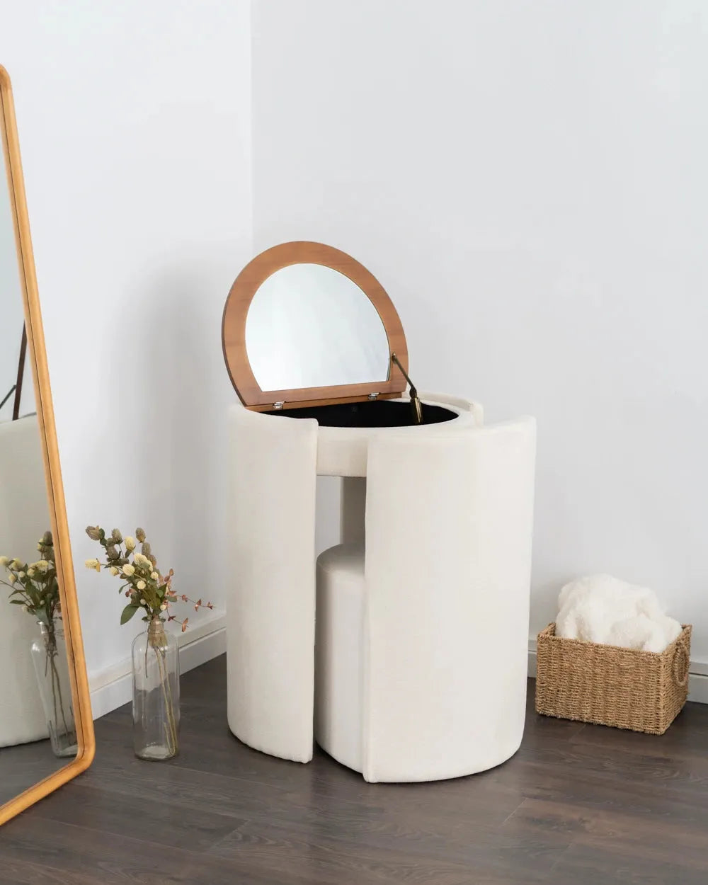 Tocador con espejo y silla - MADISON