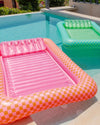 Flotador Tanning Pool Cuadros Verde - MAURICIO