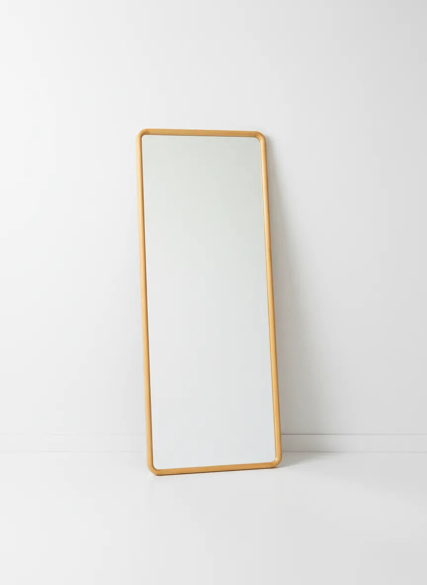 Espelho de parede retangular madeira - NAXA