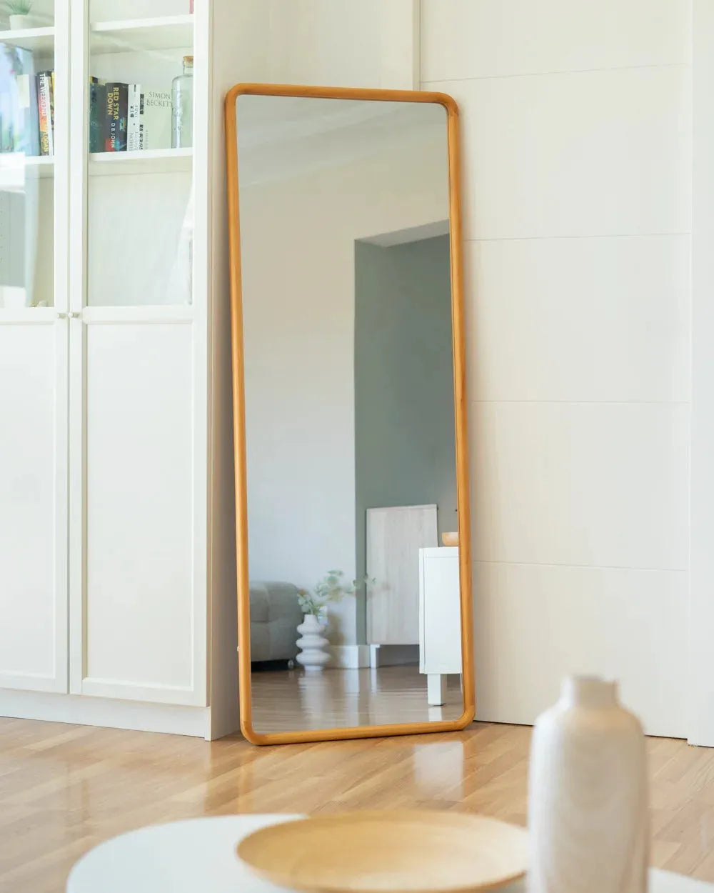 Miroir mural rectangulaire en bois - NAXA