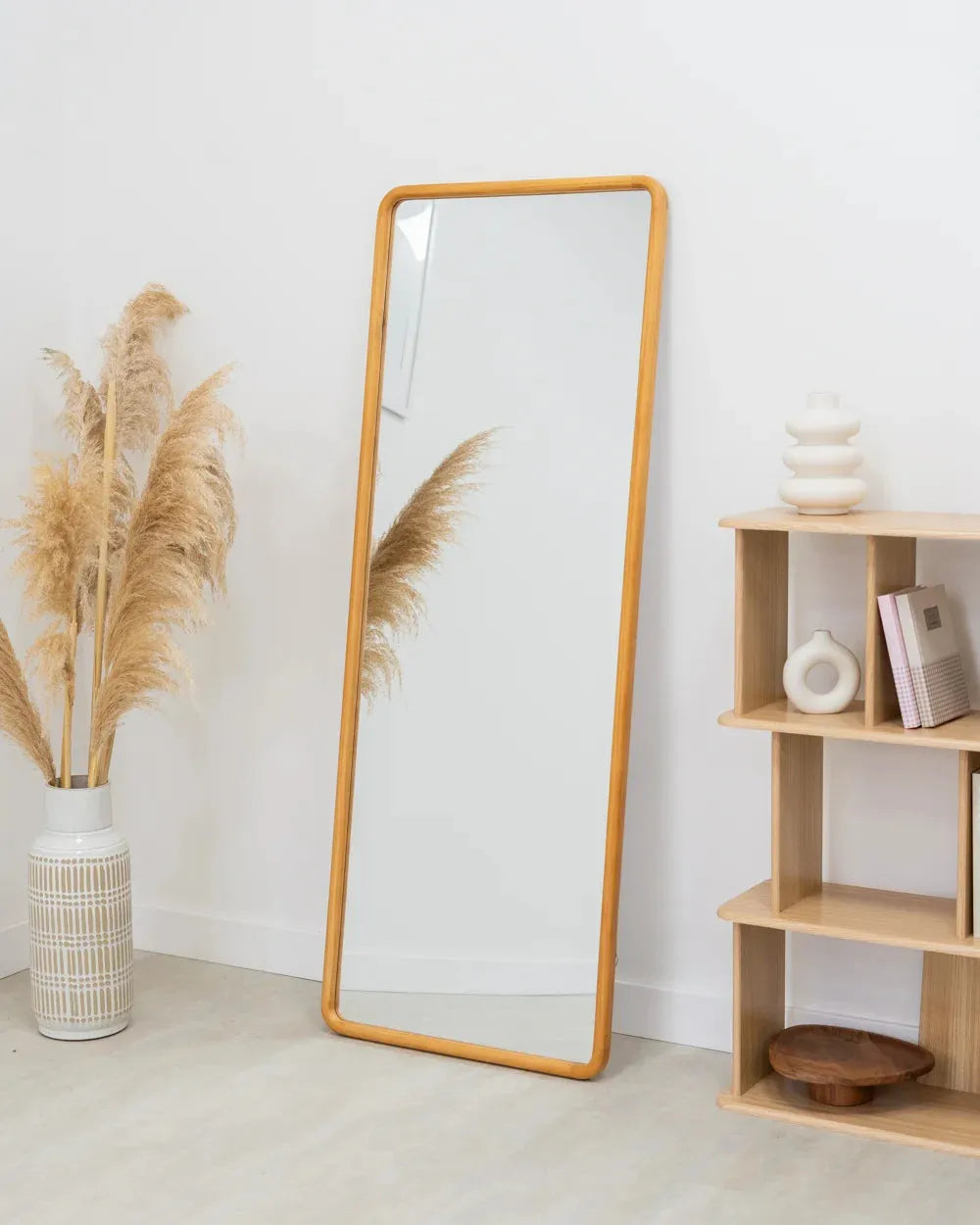 Miroir mural rectangulaire en bois - NAXA