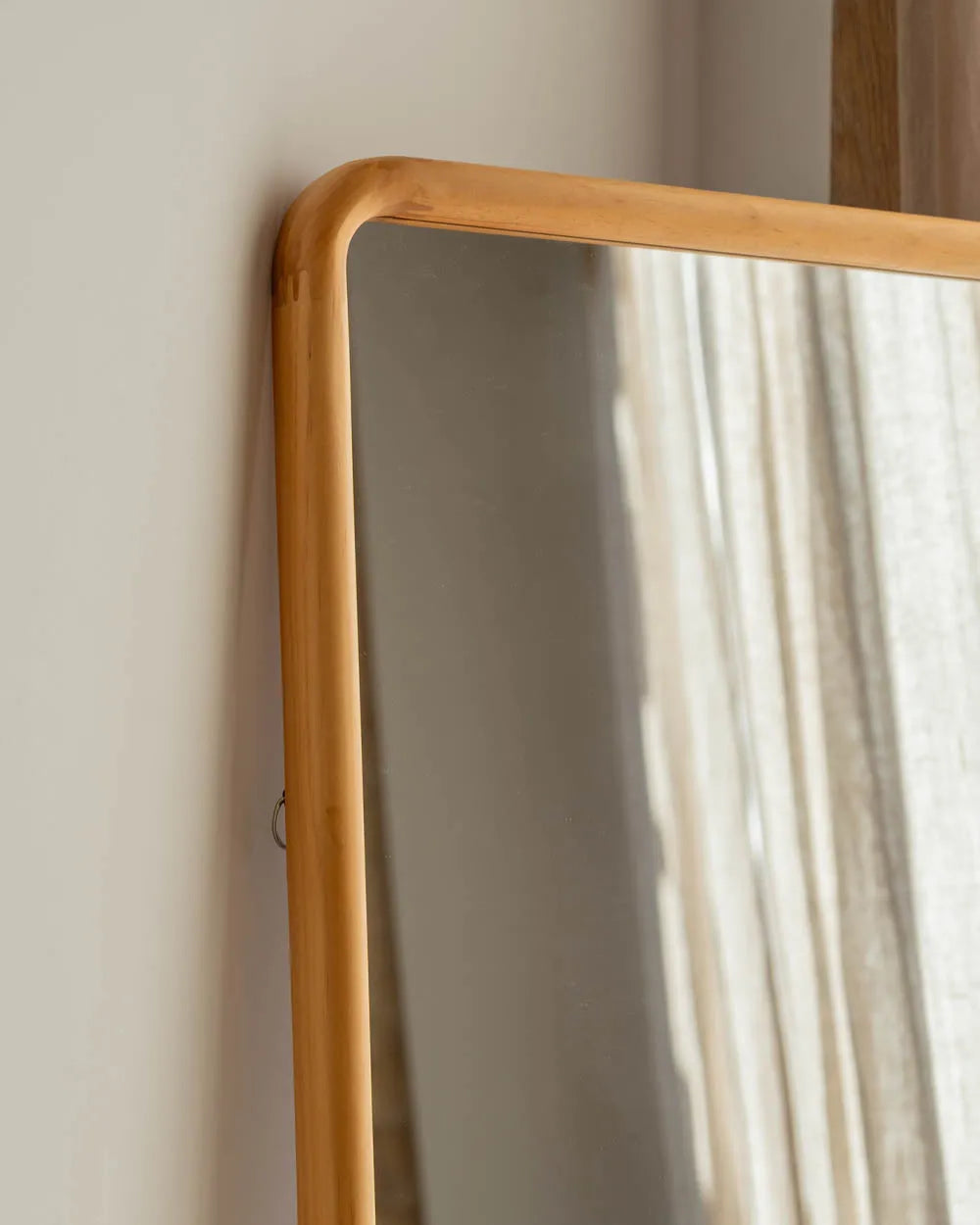 Espelho de parede retangular madeira - CRETA